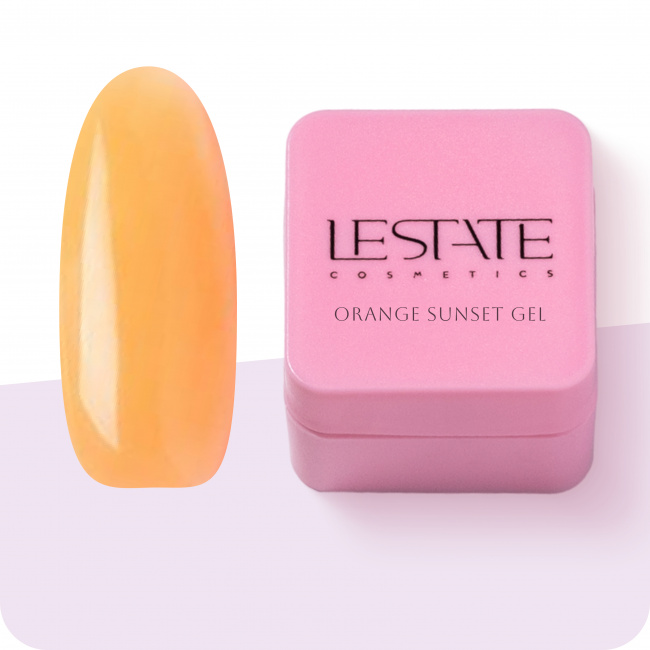 sunset orange gel